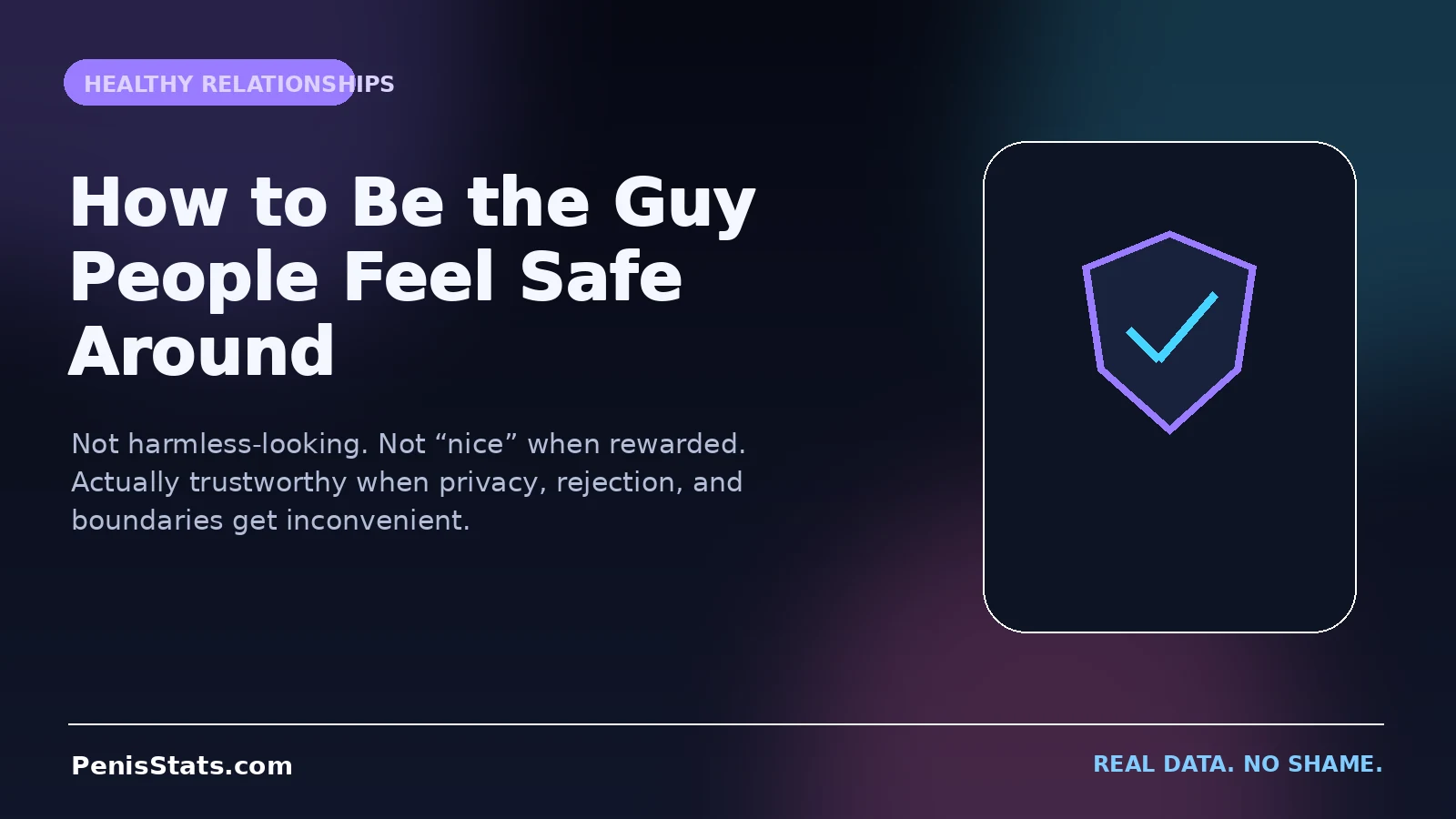 Editorial illustration for How to Be the Guy People Feel Safe Around