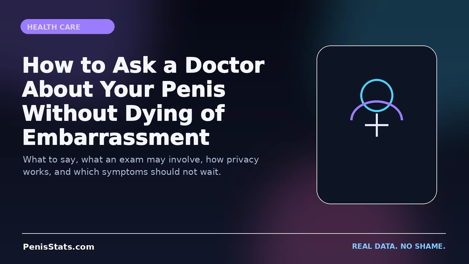 Editorial illustration for How to Ask a Doctor About Your Penis Without Dying of Embarrassment