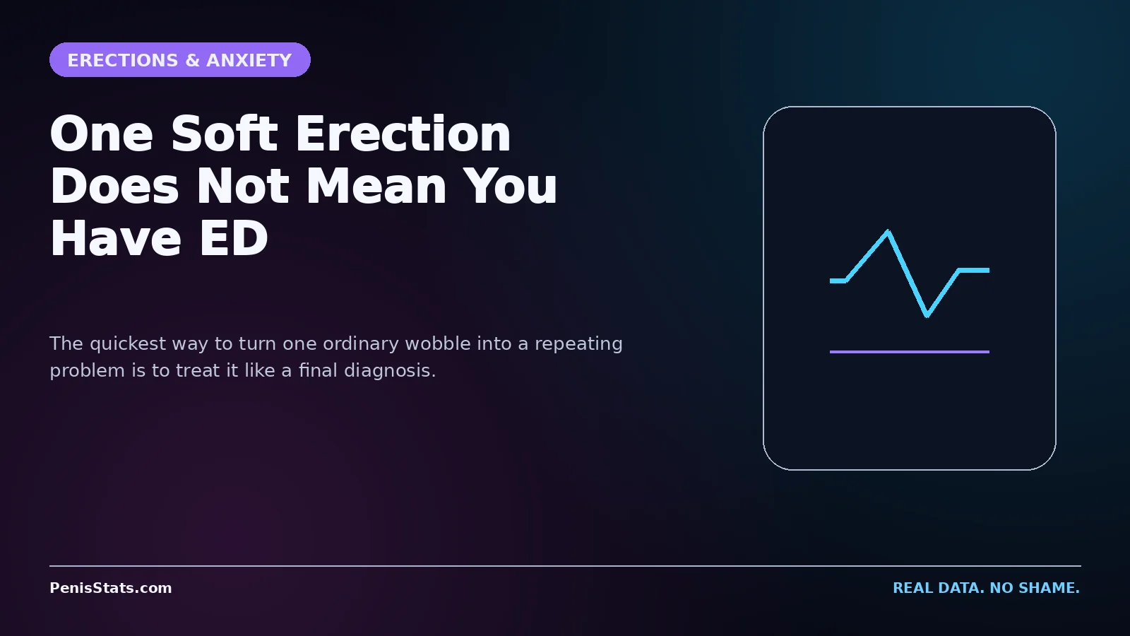 Editorial graphic for One Soft Erection Does Not Mean You Have ED