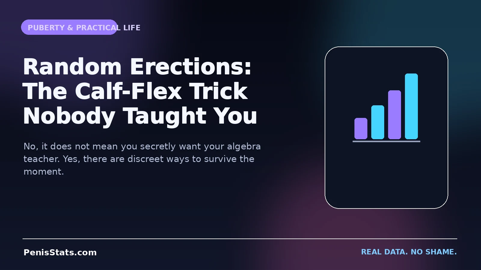 Editorial illustration for Random Erections: The Calf-Flex Trick Nobody Taught You