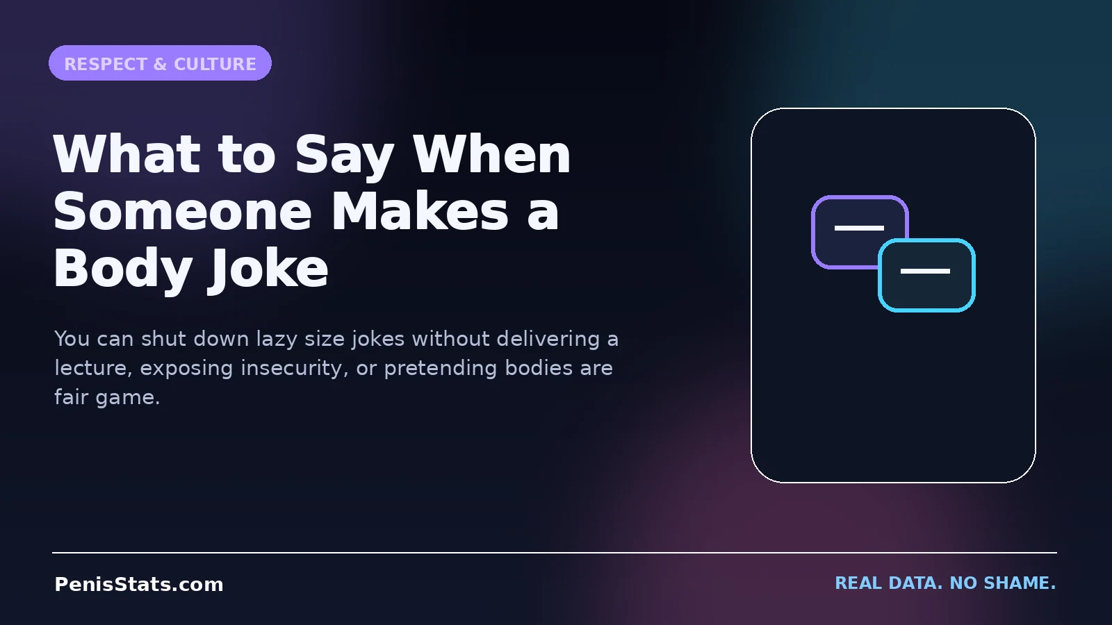 Editorial illustration for What to Say When Someone Makes a Body Joke