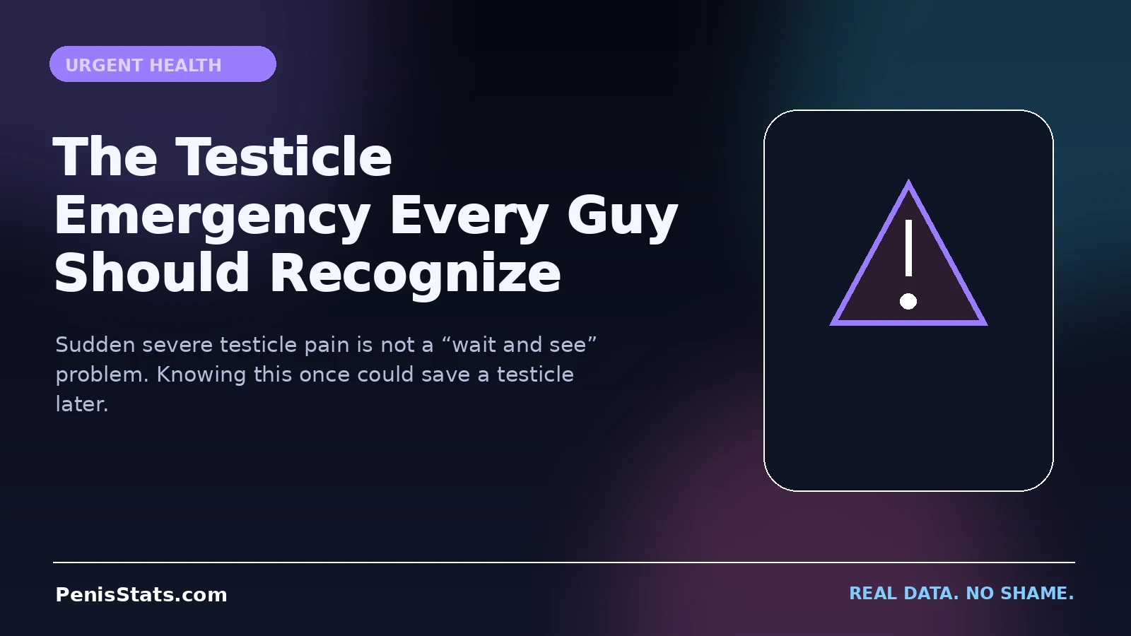Editorial illustration for The Testicle Emergency Every Guy Should Recognize