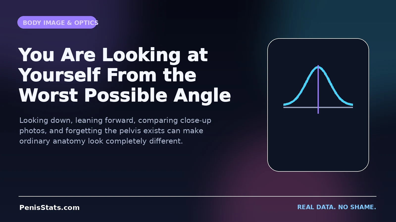 Editorial illustration for You Are Looking at Yourself From the Worst Possible Angle